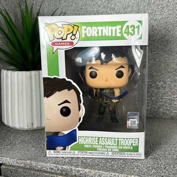 NIB Funko Pop! Games: Fortnite - Highrise Assault Trooper - Picture 1 of 5